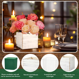 Dandat planter with removable liner protects wood while containing soil.