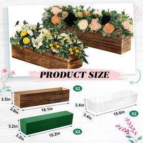 Dandat removable plastic liner keeps planters clean and makes maintenance easier