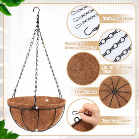 Dandat round wire plant holder ideal for flowers and herbs