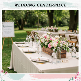Dandat rustic centerpiece boxes add warm charm to weddings and homes