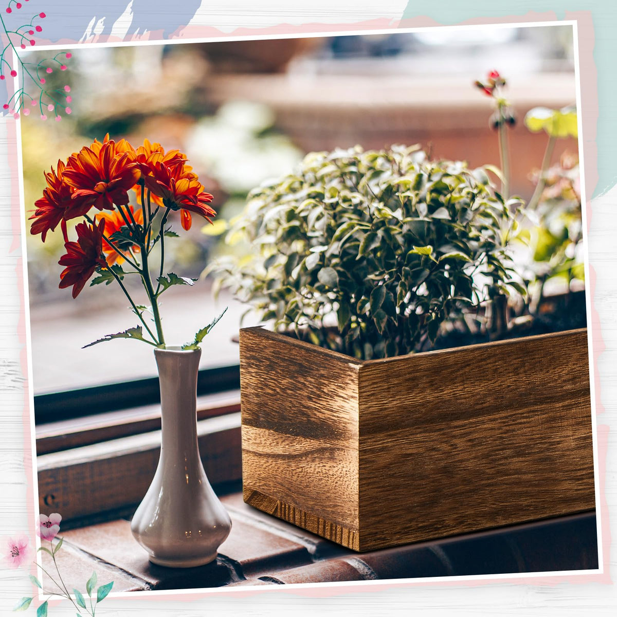 Dandat wedding decor idea with two boxes for elegant tabletop displays