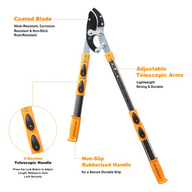 Daneried Loppers 4.3-inch blade close-up shows sharp, precise cuts.