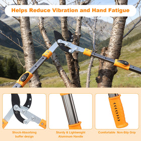 Daneried Loppers rust-resistant coating protects the blade against sap and corrosion.