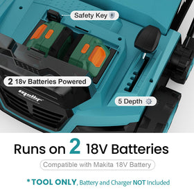 Danero dethatcher with brushless copper motor delivers quiet, strong performance.