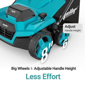 5-position depth adjustment for customizable soil care with Danero dethatcher.