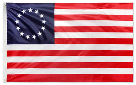 DANF Betsy Ross flag 3x5ft brass grommets for secure outdoor display.