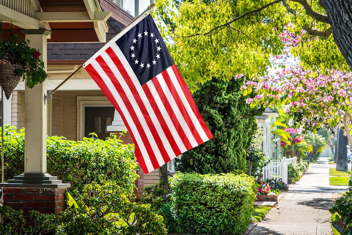 DANF Betsy Ross flag 3x5ft suitable for indoor and outdoor use.
