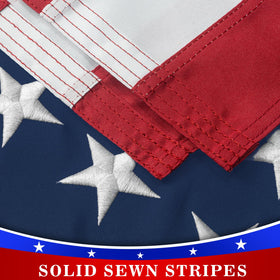 DANF FLAG all-weather fabric closeup highlights UV protection and rain resistance.