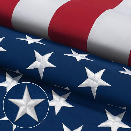 DANF FLAG American 4x6 flag with embroidered stars for durable outdoor display.