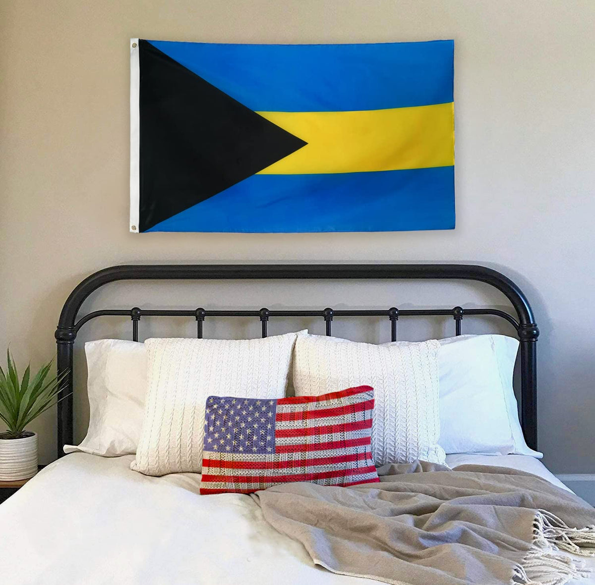 DANF Bahamas flag 3x5 canvas header for durability.