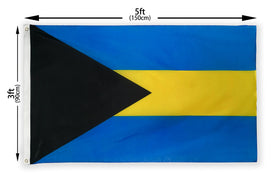 DANF Bahamas flag 3x5 displayed on wall or pole.