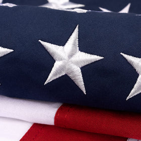 DANF FLAG brass grommets enable durable outdoor hanging