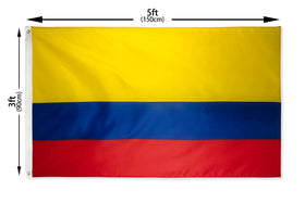 DANF FLAG Colombia 3x5ft vivid color resisting fading over time.