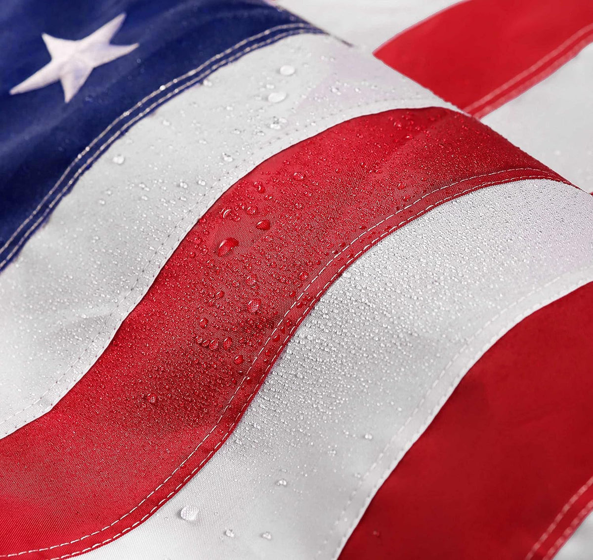 DANF FLAG embroidered stars detail for premium patriotic appearance