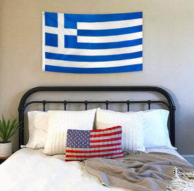 DANF FLAG Greece flag canvas header supports durable hanging
