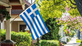 DANF FLAG Greece flag double-sided visibility from both sides