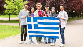DANF FLAG Greece flag indoor wall display and event use