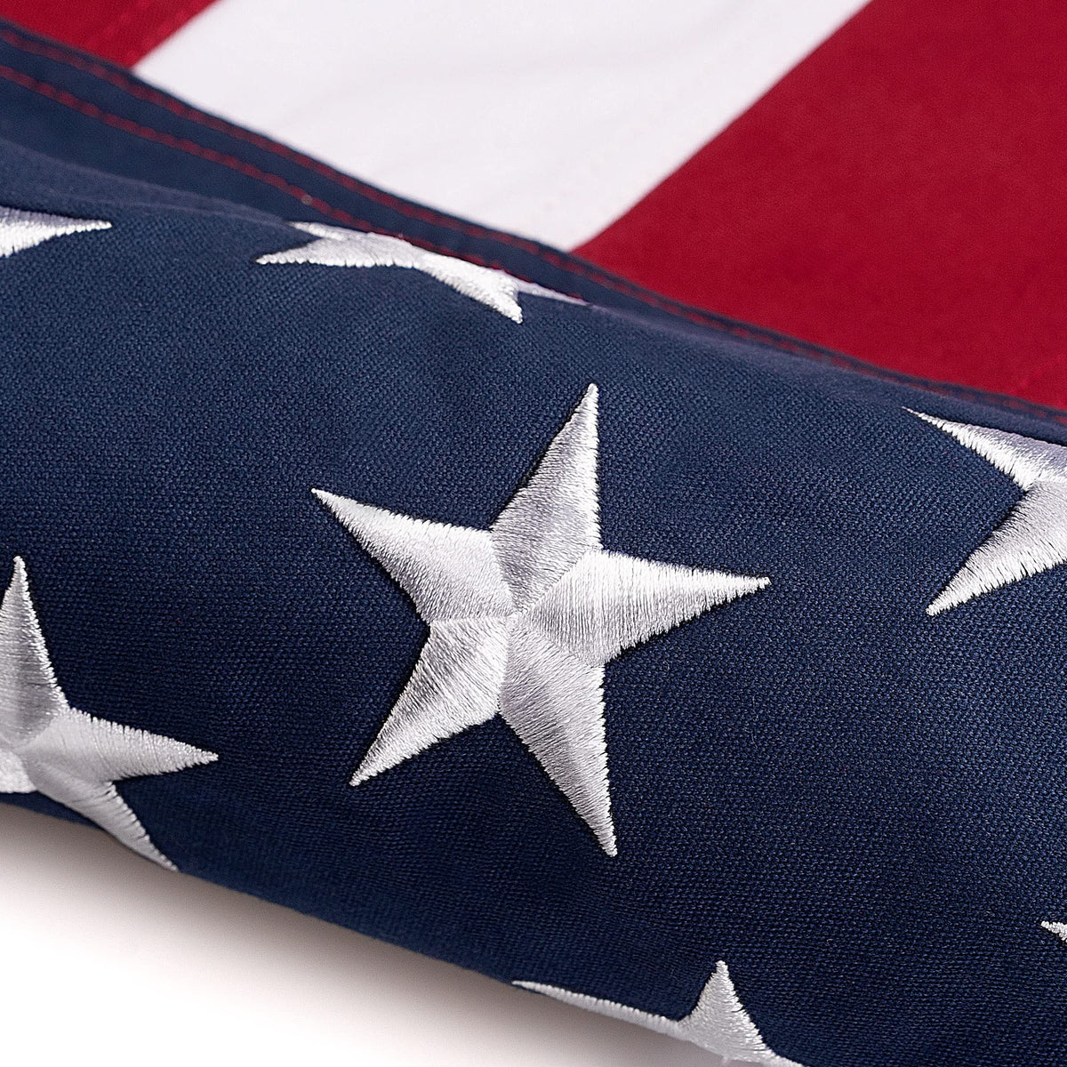DANF FLAG heavy cotton fabric close-up highlighting durability.