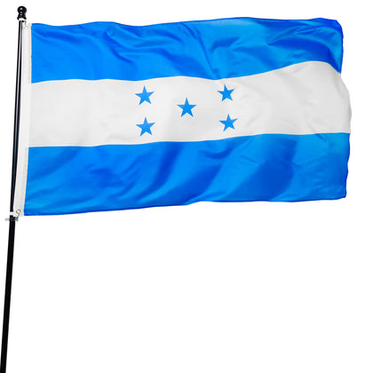 DANF FLAG Honduras flag 3x5ft on a pole with canvas header and bright fade-resistant color
