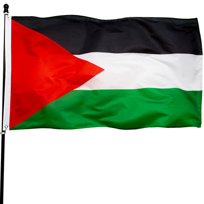 DANF FLAG Palestine flag, 3x5 feet, durable polyester for long-lasting color.