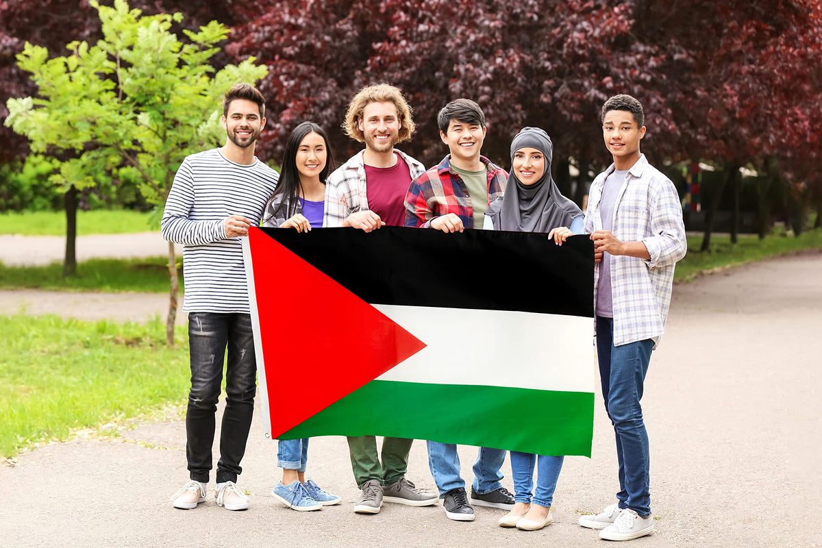 DANF FLAG Palestine flag on wall display for decor.