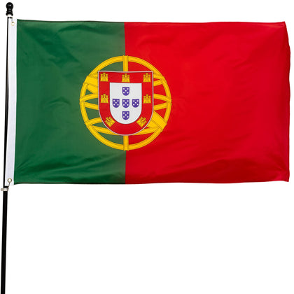 DANF Portugal flag 3x5 with brass grommets for durable outdoor display