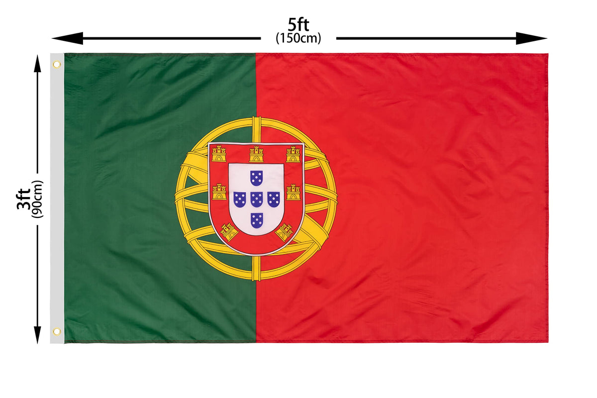 DANF Portugal flag shown on a wall display by DANF FLAG
