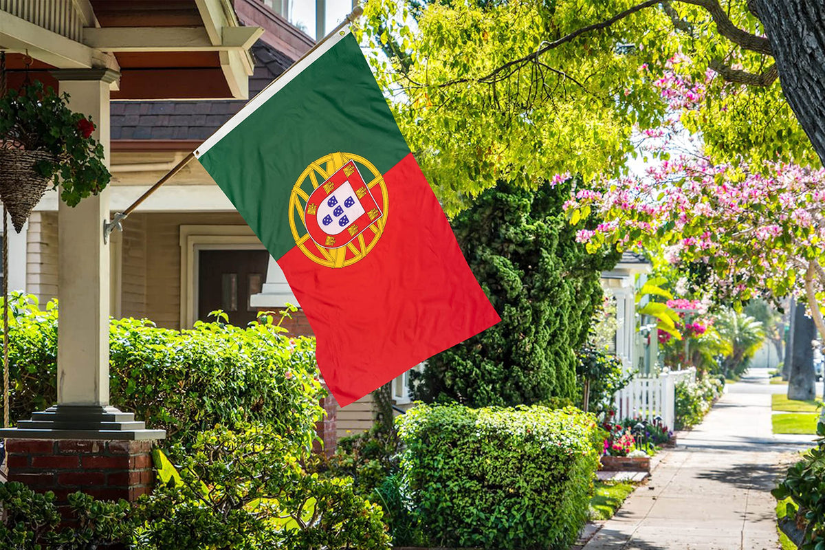 DANF Portugal flag bright colors resist fading for indoor use