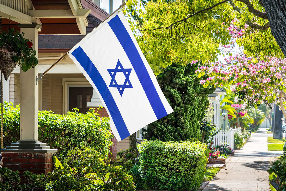 DANF Israel flag double-sided design visible from both sides