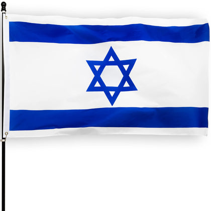 DANF Israel flag 3x5ft front view for vibrant indoor display