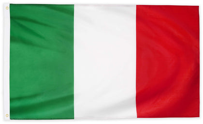 DANF Italy flag 3x5 ft with vibrant color for long-lasting indoor display.