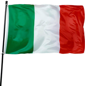 DANF Italy flag canvas header detail enhances durability and mounting.