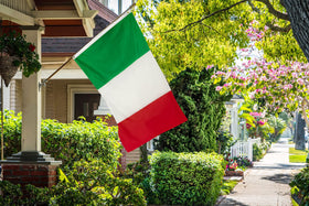 DANF Italy flag indoor-use suitable for gentle breezes and indoor decor.