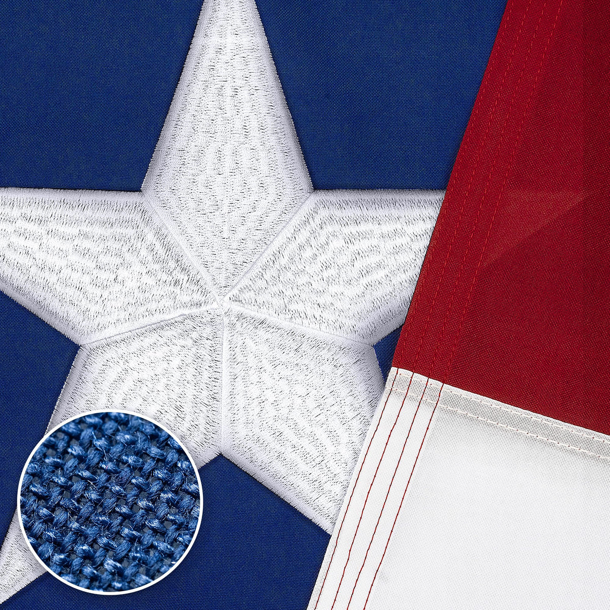 DANF FLAG Texas flag 5x8 outdoor spun polyester for wind-ready display.