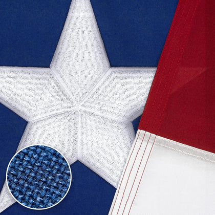 DANF FLAG Texas flag 5x8 outdoor spun polyester for wind-ready display.