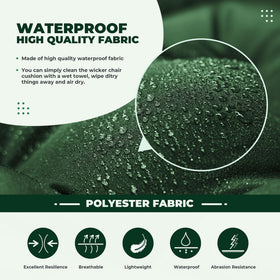 DANGHOOGY 4-inch thick cushion provides soft, supportive seating.