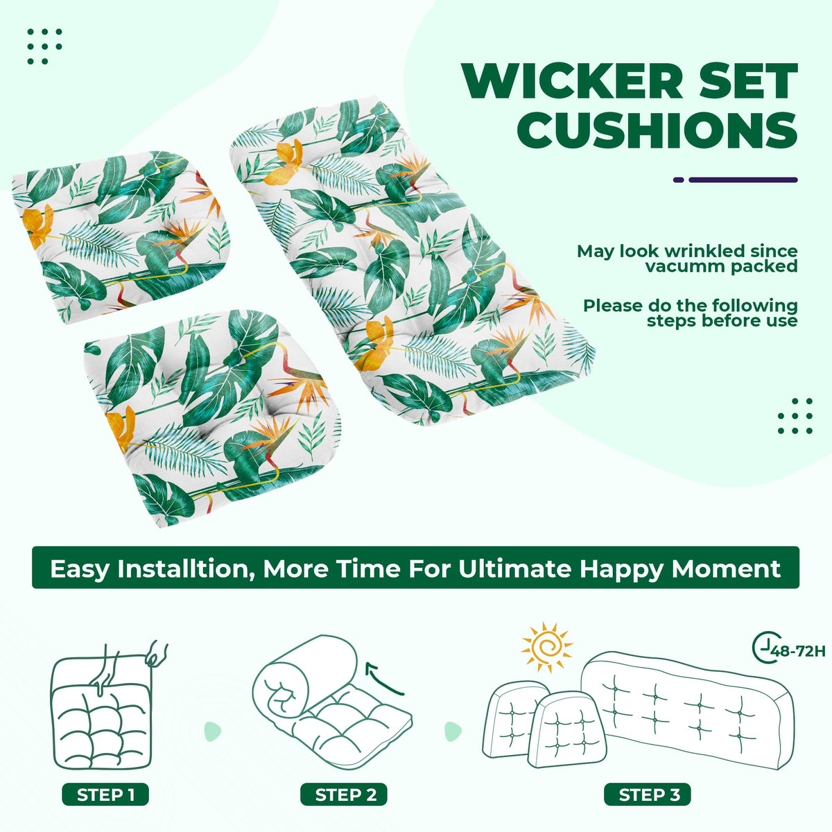 DANGHOOGY easy-care fabric lets you wipe clean and air dry.