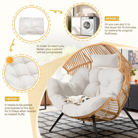 DANGHOOGY wipe-clean fabric simplifies maintenance after outdoor use.