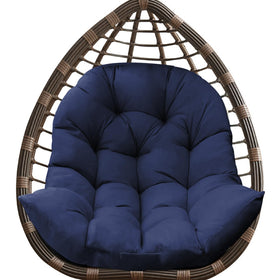 DANGHOOGY egg chair cushion navy front view for outdoor comfort and stylish lounging.