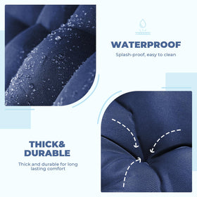 DANGHOOGY navy egg swing cushion adds weather-ready style to outdoor furniture