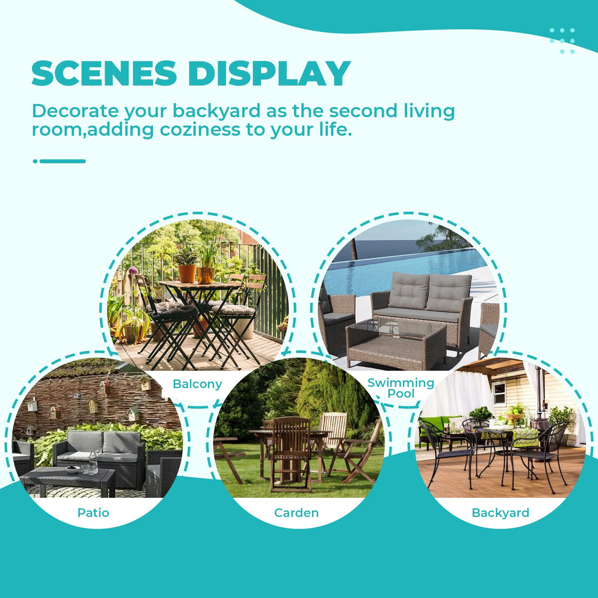 DANGHOOGY cushions suit indoor and outdoor wicker furniture and benches.