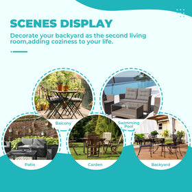 DANGHOOGY cushions suit indoor and outdoor wicker furniture and benches.