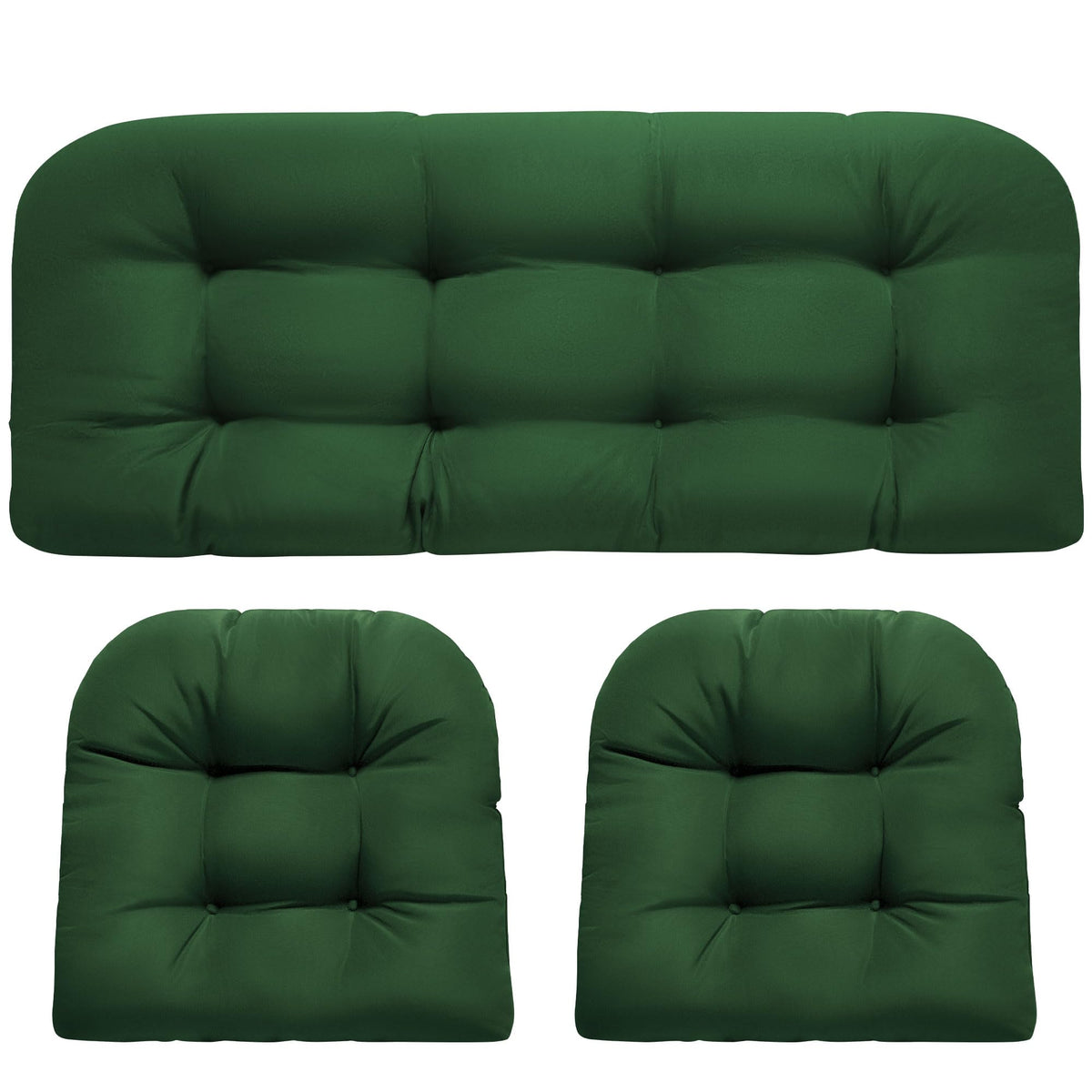 DANGHOOGY loveseat cushion 19x44x4 offers plush support for outdoor wicker furniture.