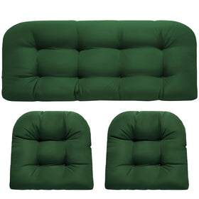 DANGHOOGY loveseat cushion 19x44x4 offers plush support for outdoor wicker furniture.