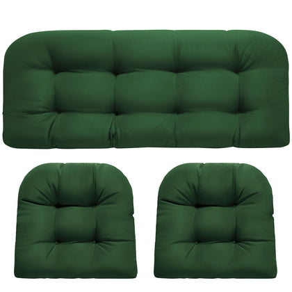 DANGHOOGY loveseat cushion 19x44x4 offers plush support for outdoor wicker furniture.