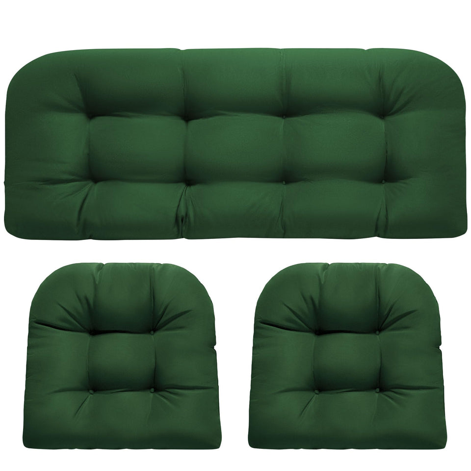 DANGHOOGY loveseat cushion 19x44x4 offers plush support for outdoor wicker furniture.