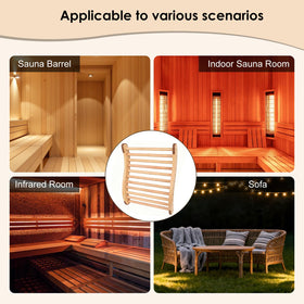 Danghyuk backrest fits traditional saunas and contemporary bathrooms with ease