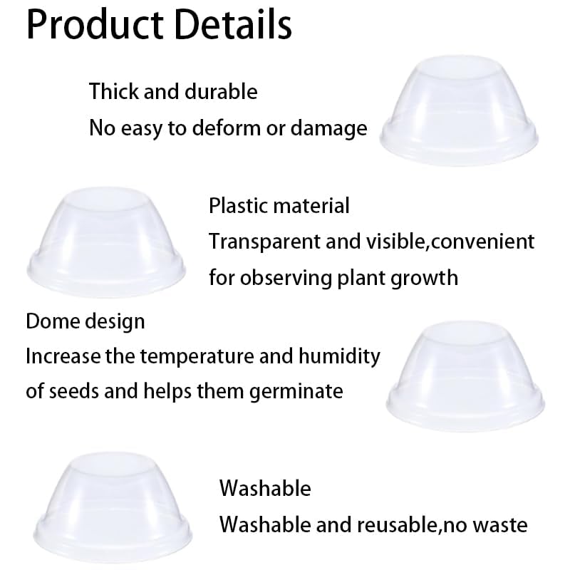 Dangjuacua seed starting kit dome, 50-count for reliable germination planning