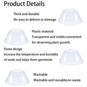 Dangjuacua seed starting kit dome, 50-count for reliable germination planning