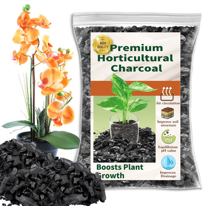 DANGKELILI horticultural charcoal bag shown for soil drainage and root health.